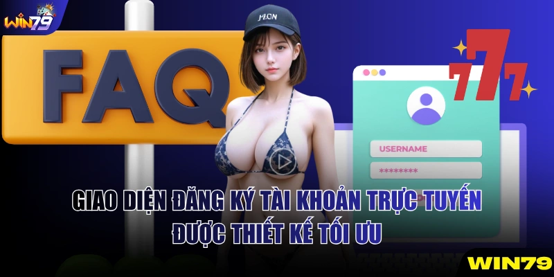 Giao diện đăng ký tài khoản trực tuyến được thiết kế tối ưu