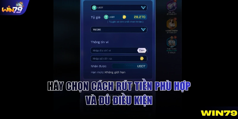 Hãy chọn cách rút tiền phù hợp và đủ điều kiện